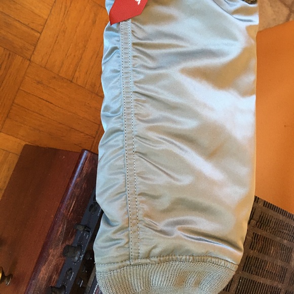 NWOT Alpha Industries MA-1 Natus Bomber Jacket with Removable Hood Size Large - Picture 8 of 16